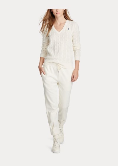 Women's Polo Ralph Lauren Cable Wool-Cashmere Sweater | 016823ZUF